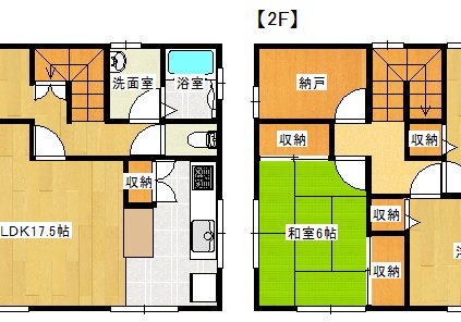 宮小路間取り図リフォーム後